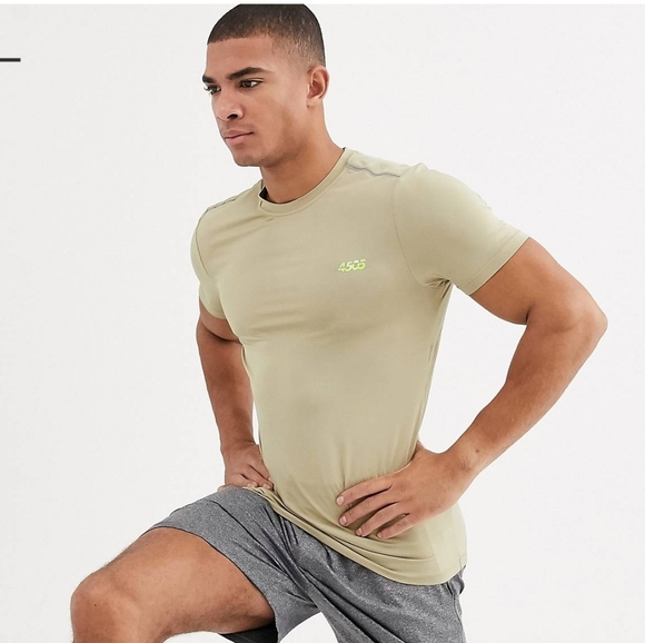 ASOS 4505 Training Shirt Tan - Picture 1 of 5